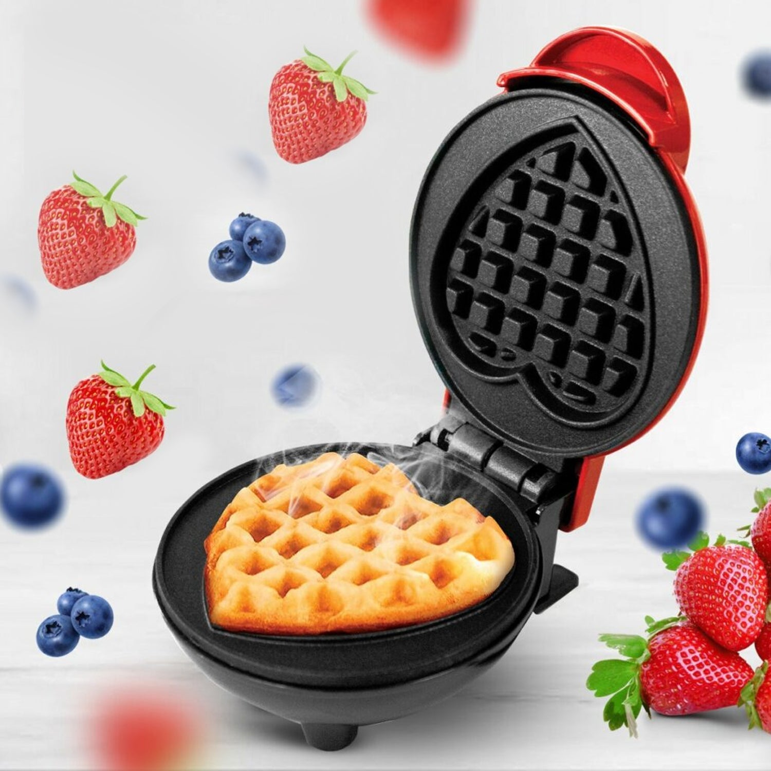 Mini Waffle Maker Machine Waffle Iron Home Appliances Kitchen Gift Easy To Clean, On-Stick Surfaces, Perfect Breakfast, Dessert, Sandwich, Pan Cakes, Paninis / Other Snacks Machine Mini Waffle Maker Machine Waffle Iron Home Appliances Kitchen Gift Easy To Clean, On-Stick Surfaces, Perfect Breakfast, Dessert, Sandwich, Pan Cakes, Paninis / Other Snacks Machine